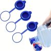 Upgraded Reusable Water Bottle Caps (3-Pack) - Universal Fit for 55mm 3/5 Gallon Jugs - Heavy Duty & Leak Resistant Design