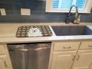 American Eskimo Christmas PoinsettIas Dish Drying Mat Absorbent Dish Drying Mat Pad for Kitchen Counter Dish Drainer Mat for Countertop, 14 x 21"