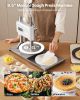 9.5 in Manual Pizza Dough Press Machine Pizza Pastry Sheeter Stainless Steel