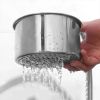 JS Swan Stainless Steel Drain Basket for Kitchen Sink â€“ Sink Drain Strainer Basket, Swan Sink Strainer, Stainless Steel Draining Basket for Sink