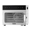VEVOR Food Dehydrator Machine, 6 Stainless Steel Trays, 400W Electric Food Dryer with Adjustable Temperature & 24-Hour Timer, Freeze Dryer for Jerky