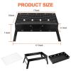 Portable BBQ Grill Foldable Charcoal Grill Lightweight Smoker Grill for Camping Picnics Garden Grilling