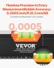 VEVOR 4-Piece Torpedo Level, 48/24/16/10 Inch All Magnetic Levels Set, Fluorescent Light Up Bubble Vials Ruler for 45/90/180 Degree