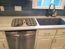 Tricolor and White Basset Hound Christmas PoinsettIas Dish Drying Mat Absorbent Dish Drying Mat Pad for Kitchen Counter Dish Drainer Mat for Counterto