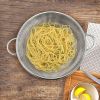 Colander Set of 3, Stainless Steel Micro-Perforated Colanders Strainers for Draining Rinsing Washing, Ideal for Pasta Vegetables Fruits